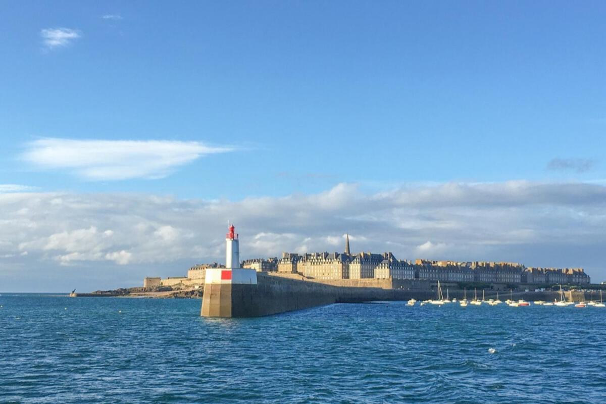 L Ostra 1, Appartement Haut Standing Front De Mer A Cancale Sur Le Port De La Houle Экстерьер фото