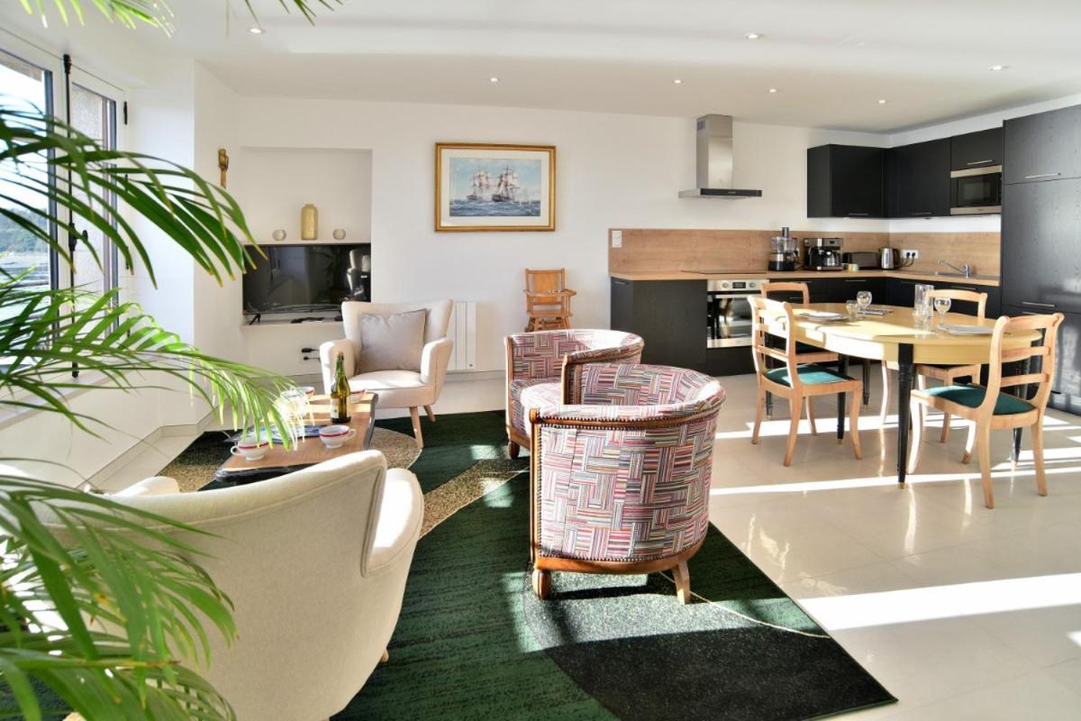 L Ostra 1, Appartement Haut Standing Front De Mer A Cancale Sur Le Port De La Houle Экстерьер фото